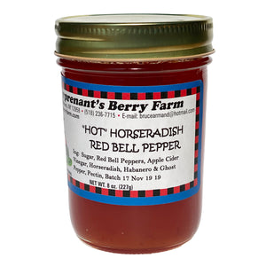 Hot Horseradish Red Bell Pepper Jam